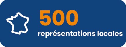 500 représentations locales