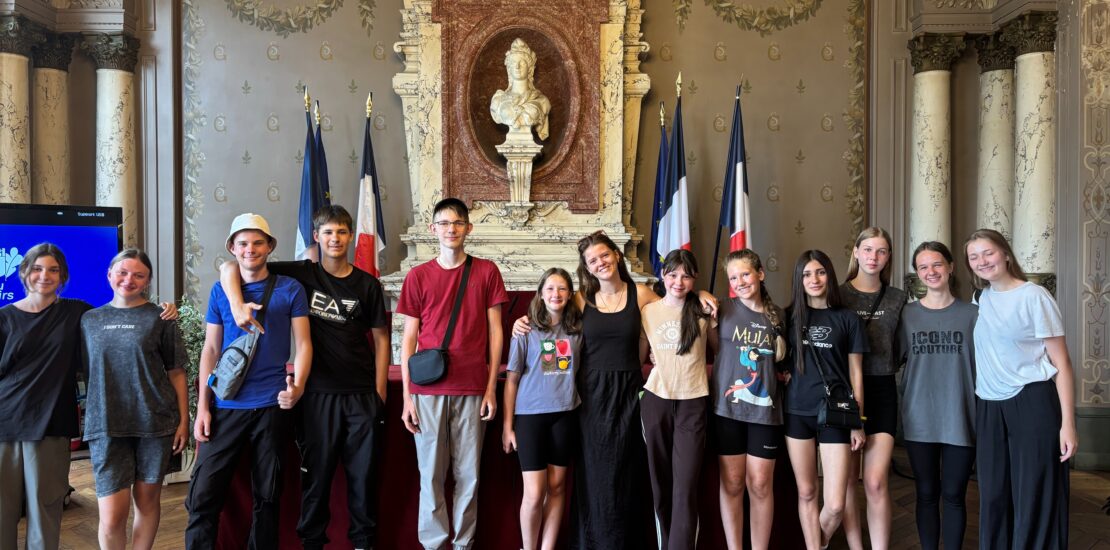 Le groupe à la Mairie de Saint Germain en Laye