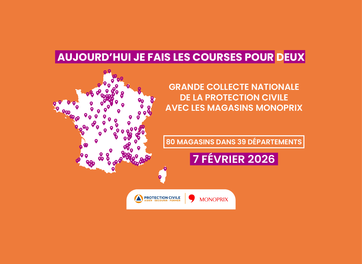 La Protection Civile et Monoprix lancent la 2ᵉ édition de leur grande collecte solidaire