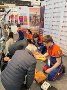 Les bénévoles Protection Civile au Salon des Séniors